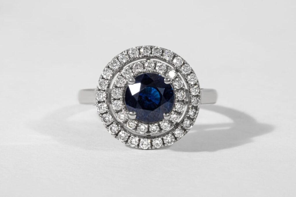 Get Luxurious with 1CT Blue Diamond Ring